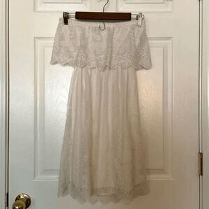 Express Off the Shoulder Lace Dress